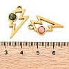 Natural Mixed Stone Pendants STAS-Z100-08G-3