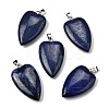 Dyed Natural Lapis Lazuli Pendants G-F820-04P-10-1