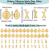 4Bags 2 Styles Tibetan Style Zinc Alloy 26 Letters Pendants FIND-SC0017-57G-2