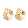 Ion Plating(IP) 304 Stainless Steel Stud Earrings EJEW-Z022-27G-1