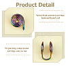 10Pcs Stainless Steel Spiral Pad Cuff Earrings EJEW-HS0001-03RC-4