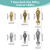 60Pcs 6 Styles Tibetan Style Zinc Alloy Connector Charms FIND-FH0009-83-2