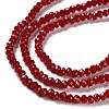 Baking Paint Imitation Jade Glass Bead Strands DGLA-A034-J4MM-A29-4