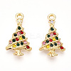 Alloy Colorful Rhinestone Pendants PALLOY-Q441-033-RS-1