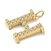 Ion Plating(IP) 304 Stainless Steel Micro Pave Cubic Zirconia Pendants STAS-Z107-03G-08-2