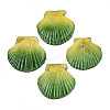 Spray Painted Natural Scallop Shell Big Pendants SSHEL-T017-14E-1