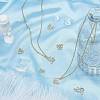 16Pcs 4 Styles Brass Micro Pave Cubic Zirconia Pendants KK-SC0001-91LG-4