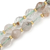 Natural Green Lodolite Quartz  Beads Strands G-N342-149A-2
