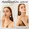 20PCS Brass Stud Earring Findings KK-BBC0027-89A-5