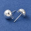 Brass Stud Earring Findings KK-G604-01S-05-2