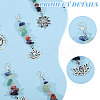 30Pcs 3Style Alloy Pendant Decoration HJEW-CA00049-4