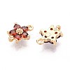 Brass Micro Cubic Zirconia Links KK-N231-27-NF-2