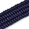 Opaque Spray Painted Glass Beads GLAA-ZX008-6mm-18P-1