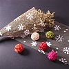 Snowflake Deco Mesh Ribbons OCOR-P010-G03-5