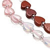 5 Styles Cherry Quartz Glasss & Natural Green Aventurine & Apatite & Rose Quartz & Red Jasper Beads Strands G-F811-A02-01-4