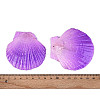 Spray Painted Natural Scallop Shell Big Pendants SSHEL-T017-14B-3