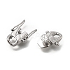 304 Stainless Steel Twister Clasps STAS-D382-05B-P-2
