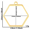Stainless Steel Open Back Bezel Pendants PW-WGB5BE7-18-1