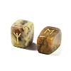 Rectangle Natural Crazy Agate Rune Stones G-Z059-01A-2
