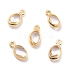 Eco-Friendly Brass with Glass Pendants KK-K268-01D-1