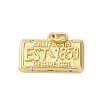 Brass Micro Pave Cubic Zirconia Pendants KK-P308-36G-1
