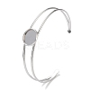 Non-Tarnish 304 Stainless Steel Bracelets Setting Making BJEW-B090-03A-P-1