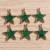 Glitter Alloy Enamel Pendants LS-PW-WG0BABC-04-1