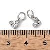 Rack Plating Brass Micro Pave Cubic Zirconia Pendants KK-P245-02P-3