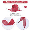 16 Pairs 16 Colors Organza Shoelaces AJEW-GL0002-40-2