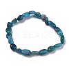 Natural Apatite Bead Stretch Bracelets BJEW-K213-40-2