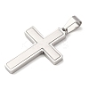 Brushed 304 Stainless Steel Pendants STAS-P421-15P-2