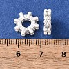 Brass Micro Pave Cubic Zirconia European Beads KK-C157-09B-S-3