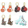 Alloy Enamel Shoe Charms PALLOY-AB00019-1