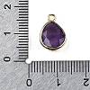 Natural Amethyst Faceted Pendants G-U019-05G-01-3
