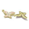 Rack Plating Alloy Enamel Pendants PALLOY-F312-13G-2