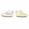 Alloy Enamel Shoes Pendants PALLOY-N170-023B-NR-2