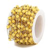 Handmade Round Dyed Natural Malaysia Jade Beaded Chains CHS-P019-08G-D-3