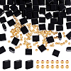 1 Strand Rectangle Natural Black Onyx(Dyed & Heated) Beads Strands G-NB0005-54B-1