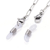 3Pcs 304 Stainless Steel Paperclip Chains Eyeglasses Chains AJEW-DJ0003-47-2