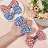 4Pcs 2 Colors Polyester Shoe Charms AJEW-PH0012-19-3