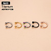G23 Titanium Circular/Horseshoe Barbell Nose Rings WGFD71D-07-1