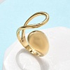304 Stainless Steel Cuff Rings for Women RJEW-A063-01A-G-1