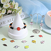 28Pcs 7 Styles Sports Ball Theme Alloy Enamel Connector Charms ENAM-SC0005-17-4