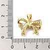 Brass Micro Pave Clear Cubic Zirconia Pendants FIND-Z041-07G-3