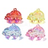 Electroplate Transparent UV Plating Acrylic Pendants OACR-I014-22-1