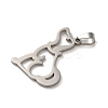 Non-Tarnish 304 Stainless Steel Pendants LS-STAS-O005-15P-2