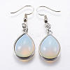 Opalite Dangle Earrings EJEW-P143-A08-1