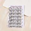 202 Stainless Steel Polishing Hoop Earrings EJEW-M106-02P-01-2