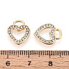 Rack Plating Alloy Rhinestone Charms FIND-N011-22KCG-3