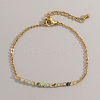 Natural Rutilated Quartz Beads Link Bracelets AL8612-1-1